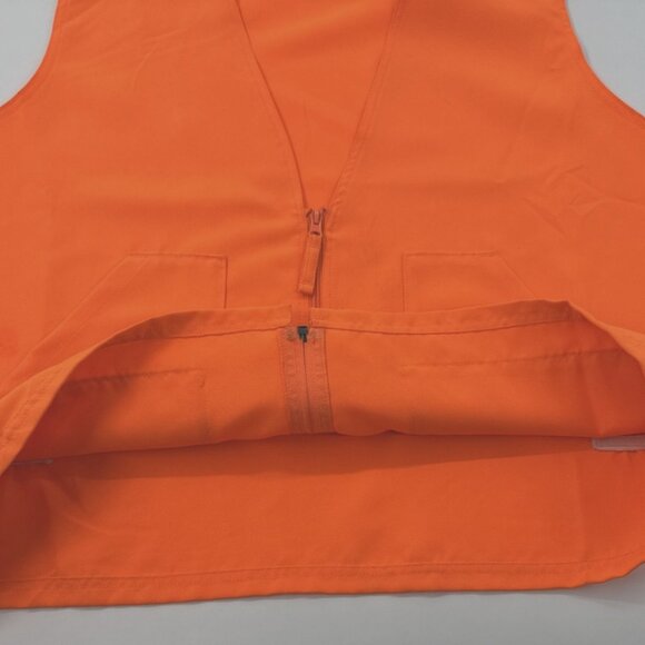 Walls Blaze Orange Hunting Vest Mens XL Full Zip Pockets Safety Lightweight - Picture 4 of 9